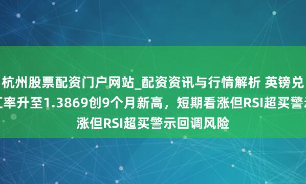 杭州股票配资门户网站_配资资讯与行情解析 英镑兑好意思元汇率升至1.3869创9个月新高，短期看涨但RSI超买警示回调风险